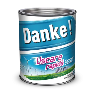 Эмаль быстросохнущая светло-серая 0,75 л Danke!